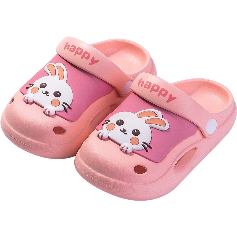Mowli niños slippers verano nuevo interior adorable dibujos animados antideslizante suave suela trasera strap sneakers Specification image