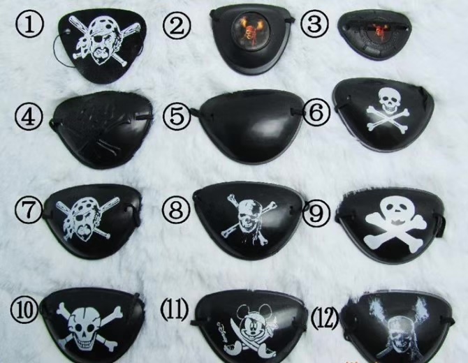 Cross-border wholesale of Halloween pirate eye masks, cosplay costume props, and one-eyed dragon performance decorations Application Scenario