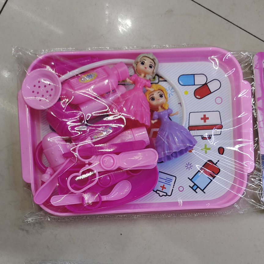 Bolsa de cabeza de tarjeta de PVC para niños sobre el juego de herramientas médicas de simulación de juguetes [wholesale] 3