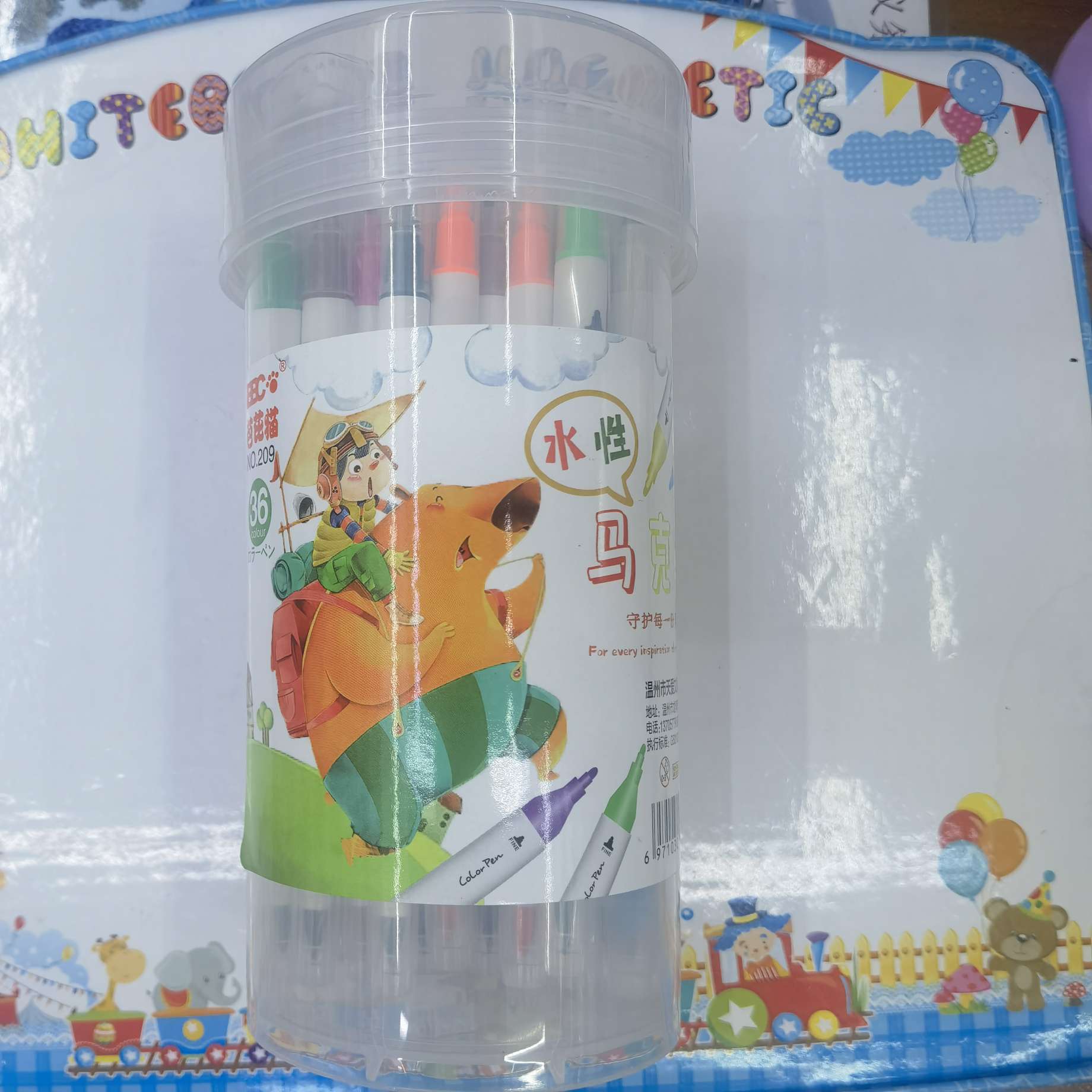Kaihang Pen Line Office Culture Writing Tool Drawing Barbie Cat Water-Based Marker 36 Colors Specification drawing