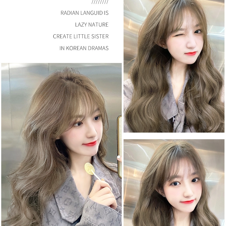Lady's long curly wig 11