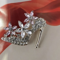 Euro-american style high heels women's brooch