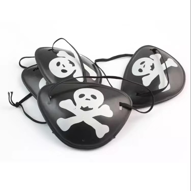 Cross-border wholesale of Halloween pirate eye masks, cosplay costume props, and one-eyed dragon performance decorations details Picture