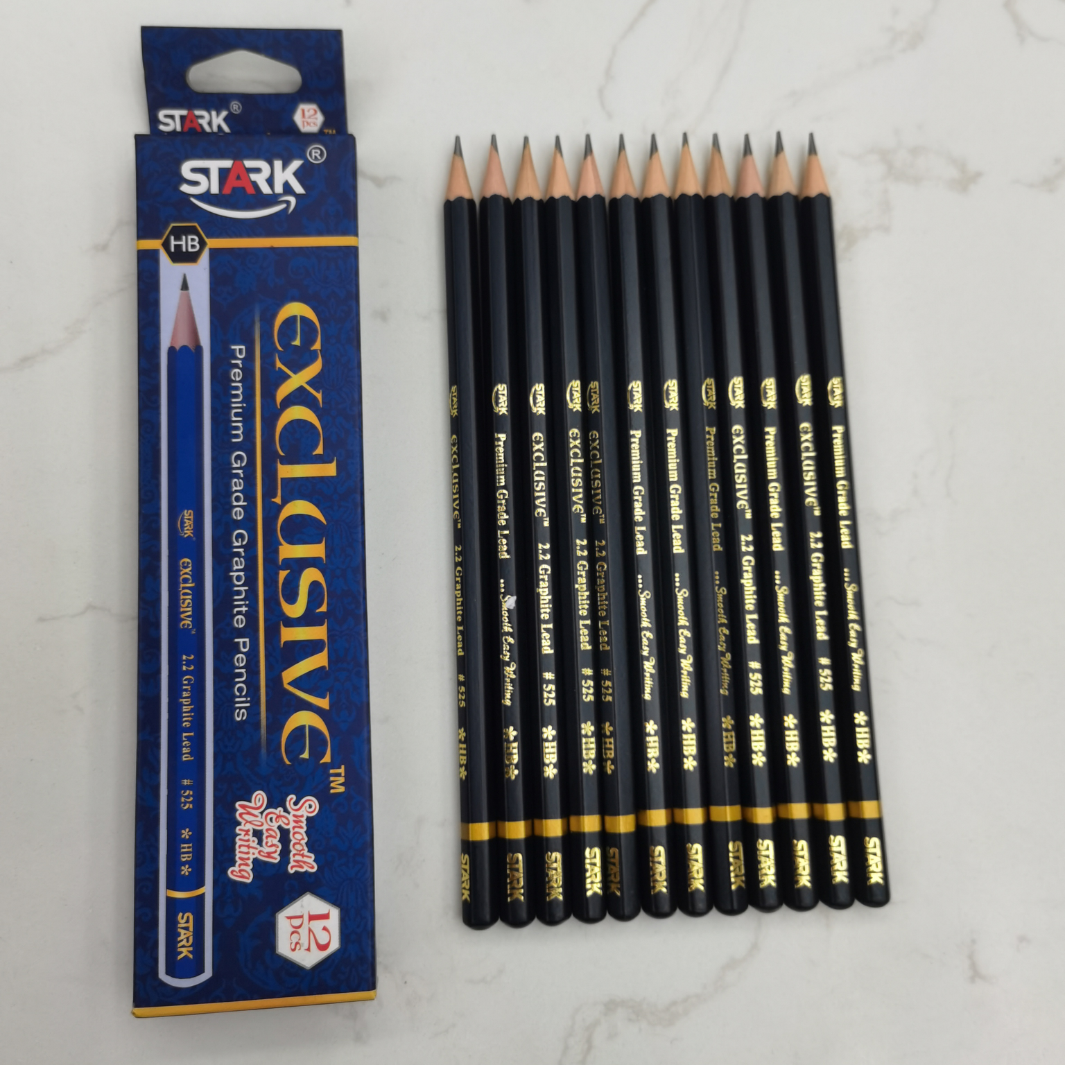 STARK高质量六角学生办公写字用HB铅笔