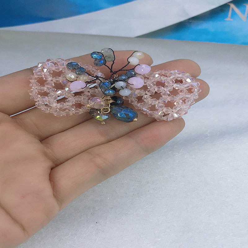 New ethnic decorative accessories, brooches, hair flowers, hair ornaments, crystal beaded flower plates, accessories Item Picture