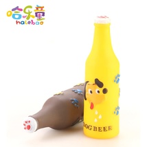 创意饮料瓶搪胶玩具婴幼儿早教益智捏捏响玩具耐摔减压发泄道具 