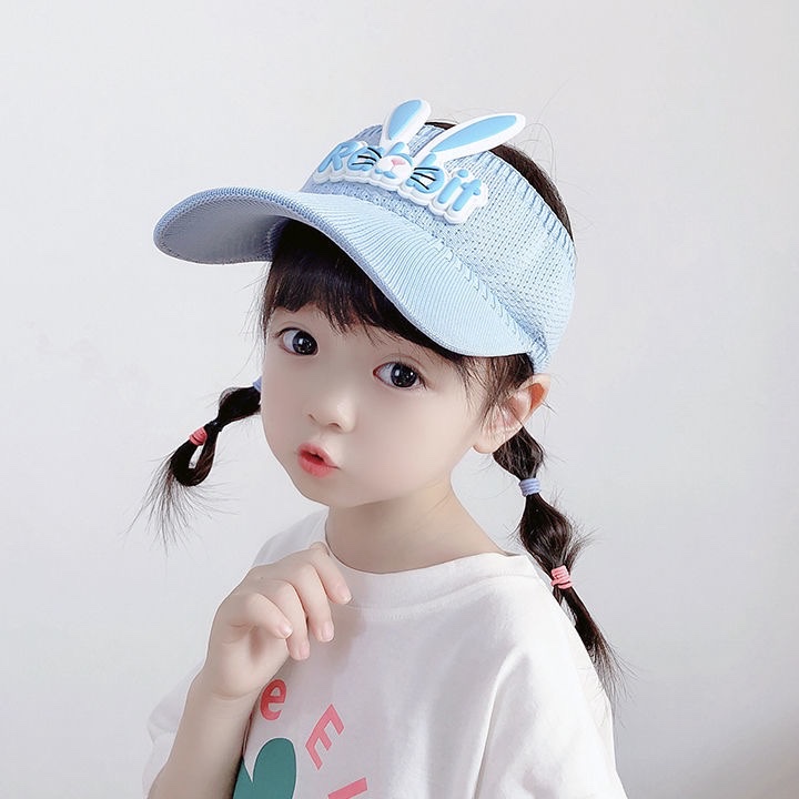 Children's Empty Top Hat Cartoon Rabbit Shade Cap In Children's Summer Uv Protection Sun Hat Baby Wings full figure
