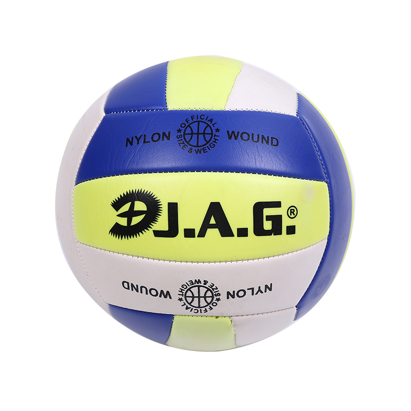 Factory direct sales of No. 5 blue volleyball balls, best-selling children's footballs, customized No. 5 football blue balls with orange color and classic rubber granules, No. 5 volleyball blue balls for primary and secondary school students' training