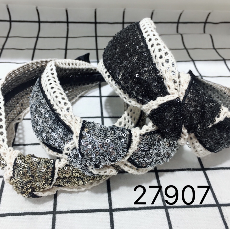 热销新款发饰时尚百搭简约发带头箍优雅发箍韩版手工打结布艺发箍发箍27907