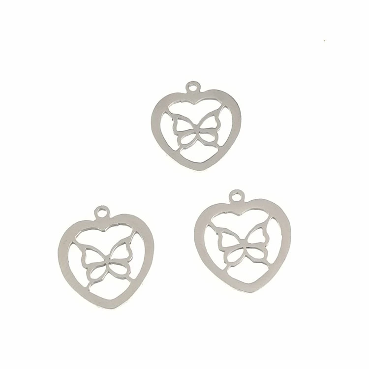 Stainless steel pendant titanium steel bracelet Butterfly necklace Valentine's Day Amazon cross-border explosive body chain hip hop jewelry