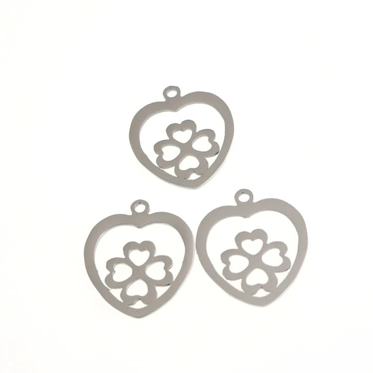 2020 jewelry stainless steel necklace gold cross-border new accessories clavicle chain Simple new floral titanium steel pendant thumbnail