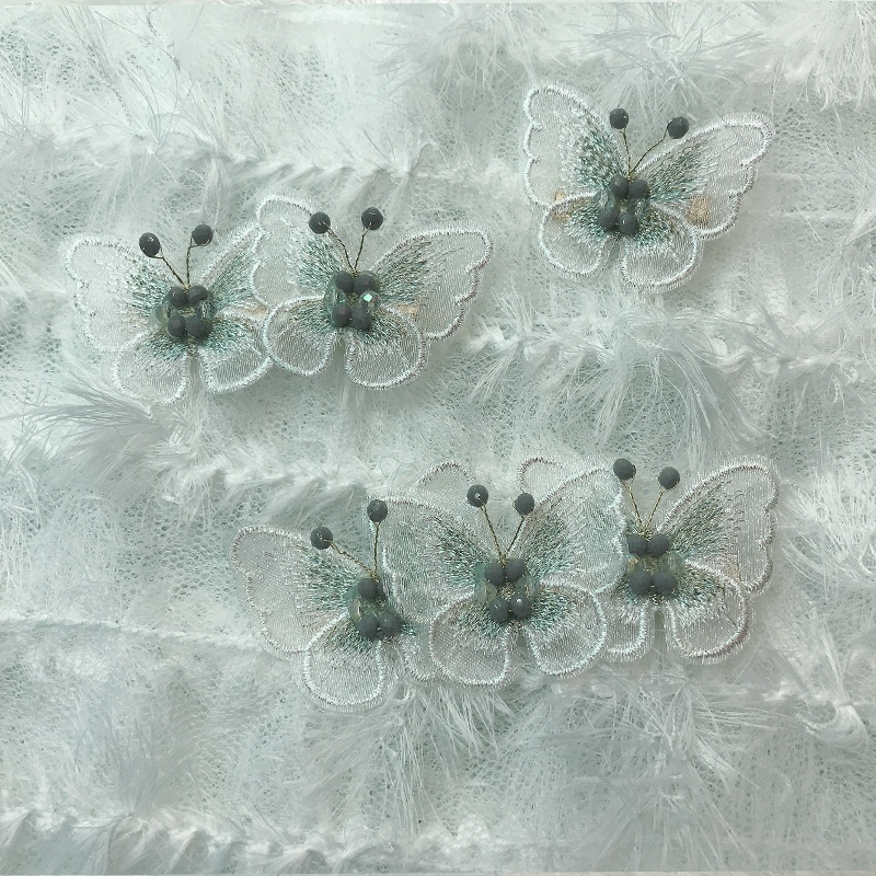 The ethereal charm that has flown in ~ Purple-gray crystal bow hair clip, the same style as Zhou Yangqing's ducktail clip and side bangs clip hair accessory Specification image