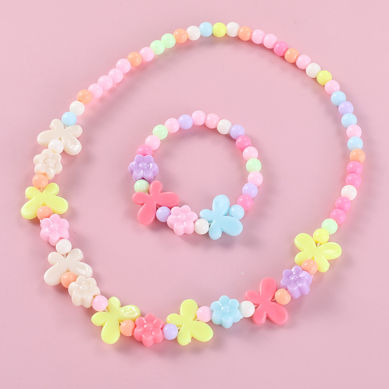 Purple Butterfly children's bracelet manufacturer directly supplies children's toys, acrylic beads, baby accessories, wholesale from street stalls Item Picture