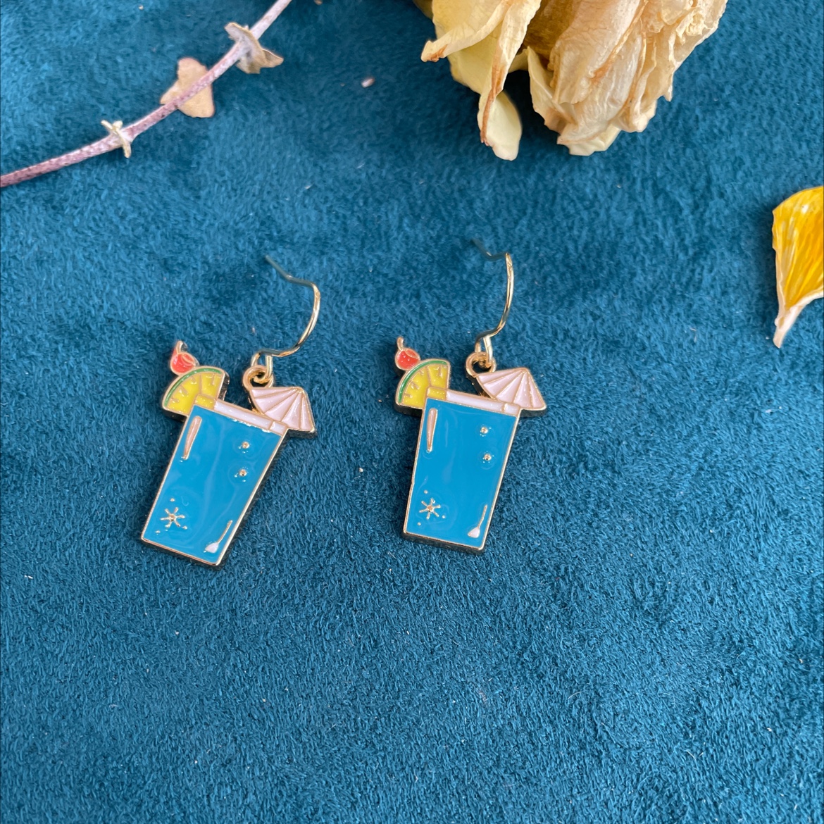 Yudie's new cute cartoon Japanese-style schoolbag, drink and earrings are creative and versatile Specification image