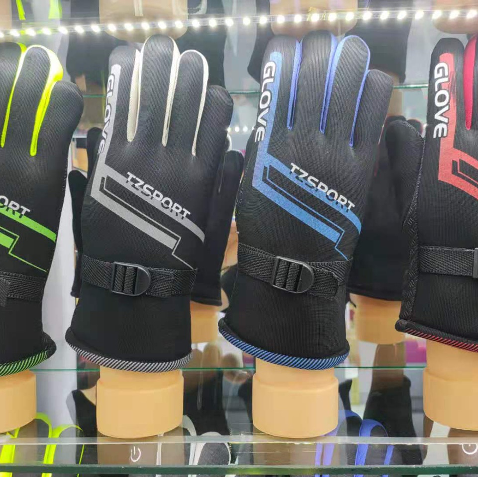 Men's sport print diagonal print touch screen gloves