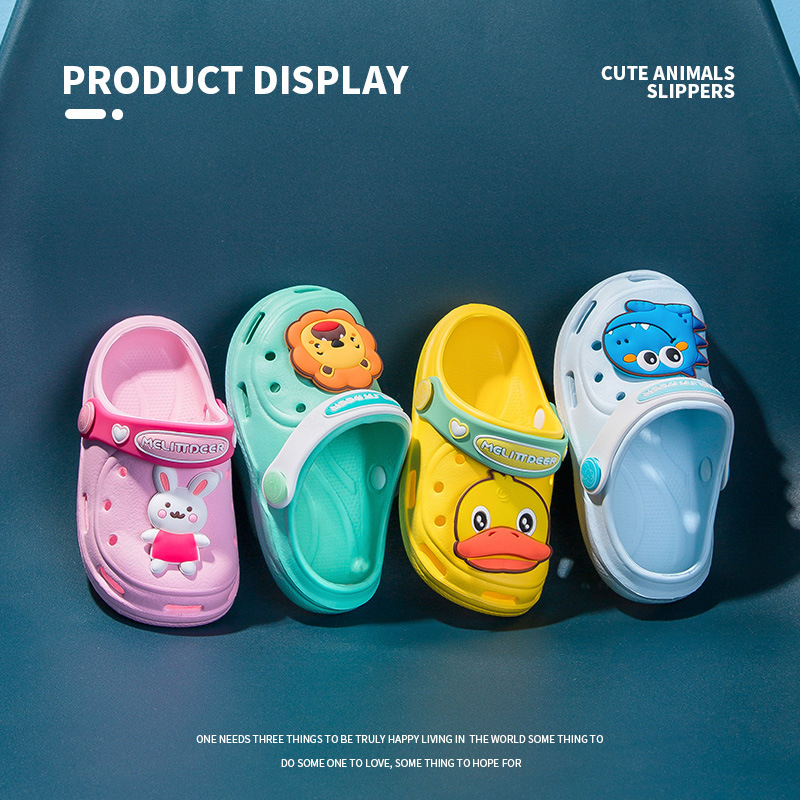 The new anti-slip soft-soled, light and odorless crocs, sandals and children's slippers from Little Deer Milia for babies aged 1-6