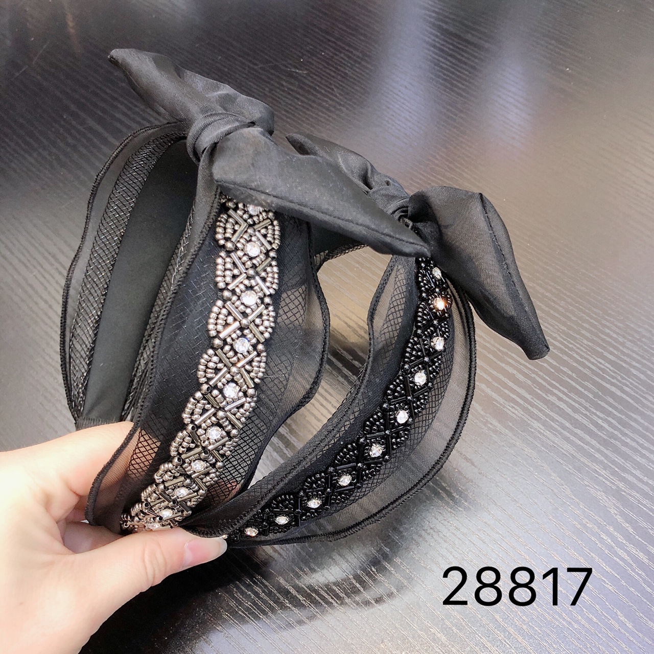 热销新款发饰时尚百搭简约发带头箍优雅发箍韩版手工打结布艺发箍发箍28817