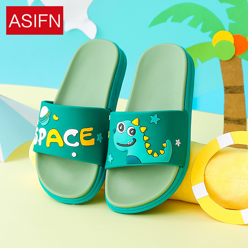 Wholesale parent-child children's slippers female summer wear non-slip home indoor summer cute cartoon slippers wholesale Item Picture