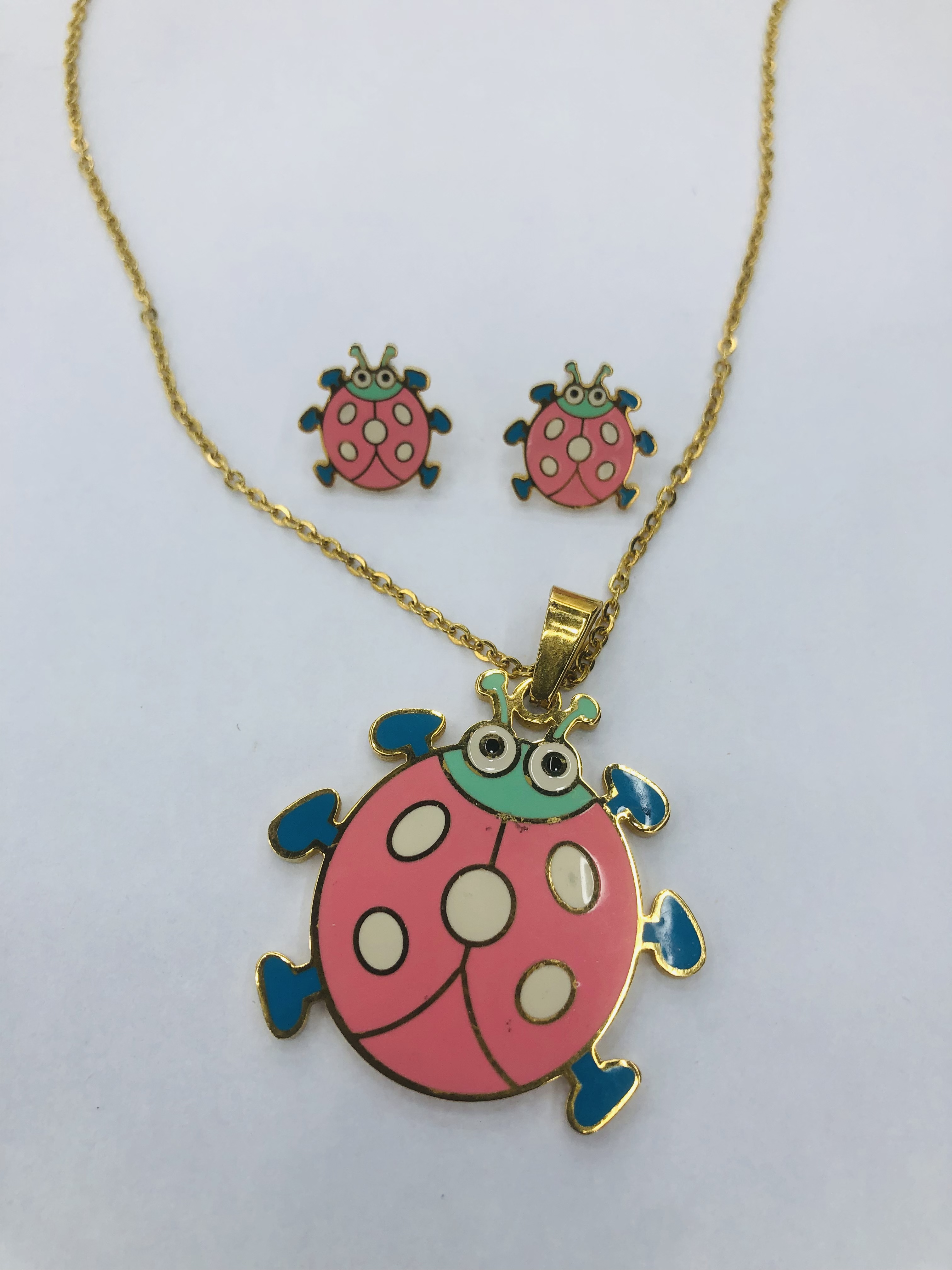 بدلة قطرات الزيت الخنافس 🐞 الطراز سلسلة Han Ban الترقوة details Picture