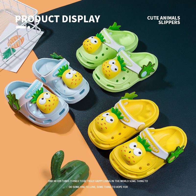 Millie children's summer new children's crocs home soft soles non-slip soft soles children's slippers