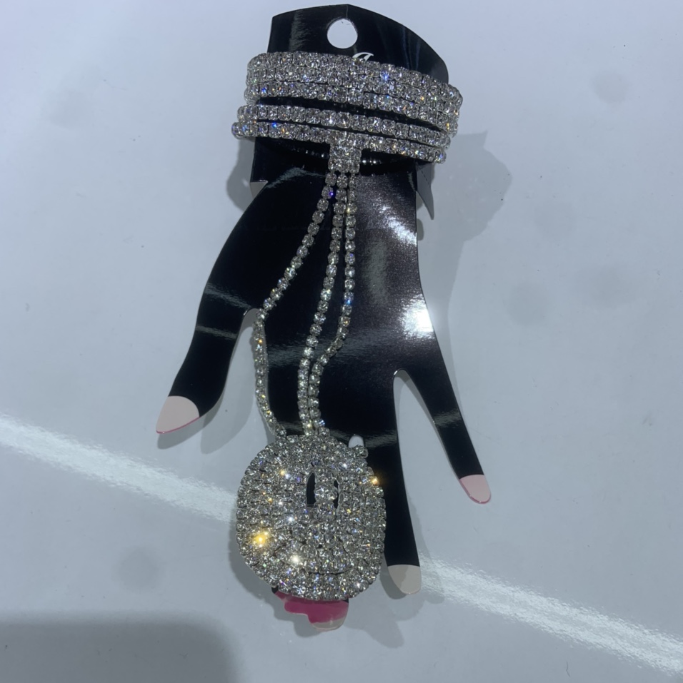 Rhinestone hand back chain 4