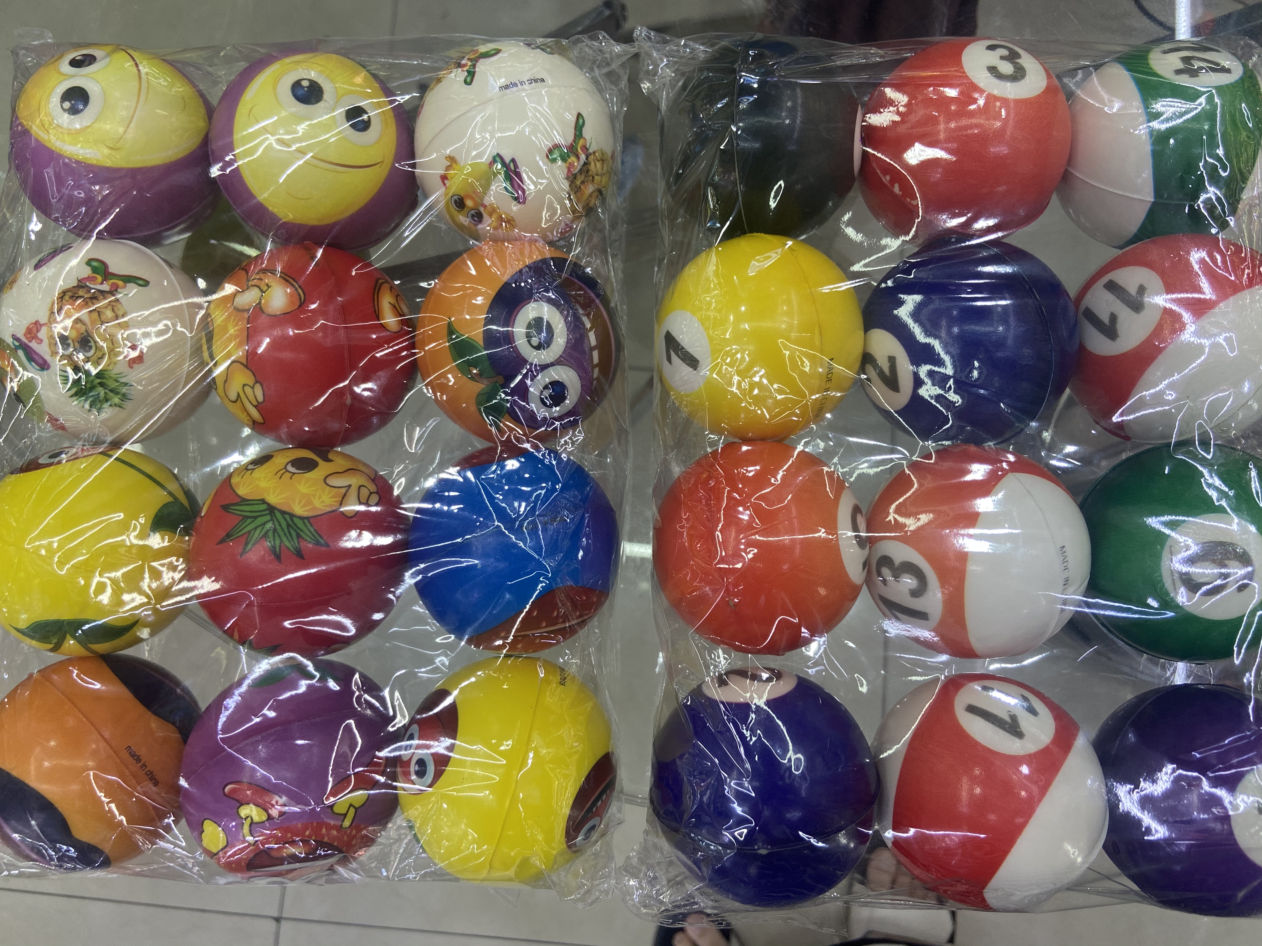 Factory direct sales 6.3 cm mixed combination 121 girls' and boys' toys Sponge balls Foam balls children's toys. 12/opp detail image 3