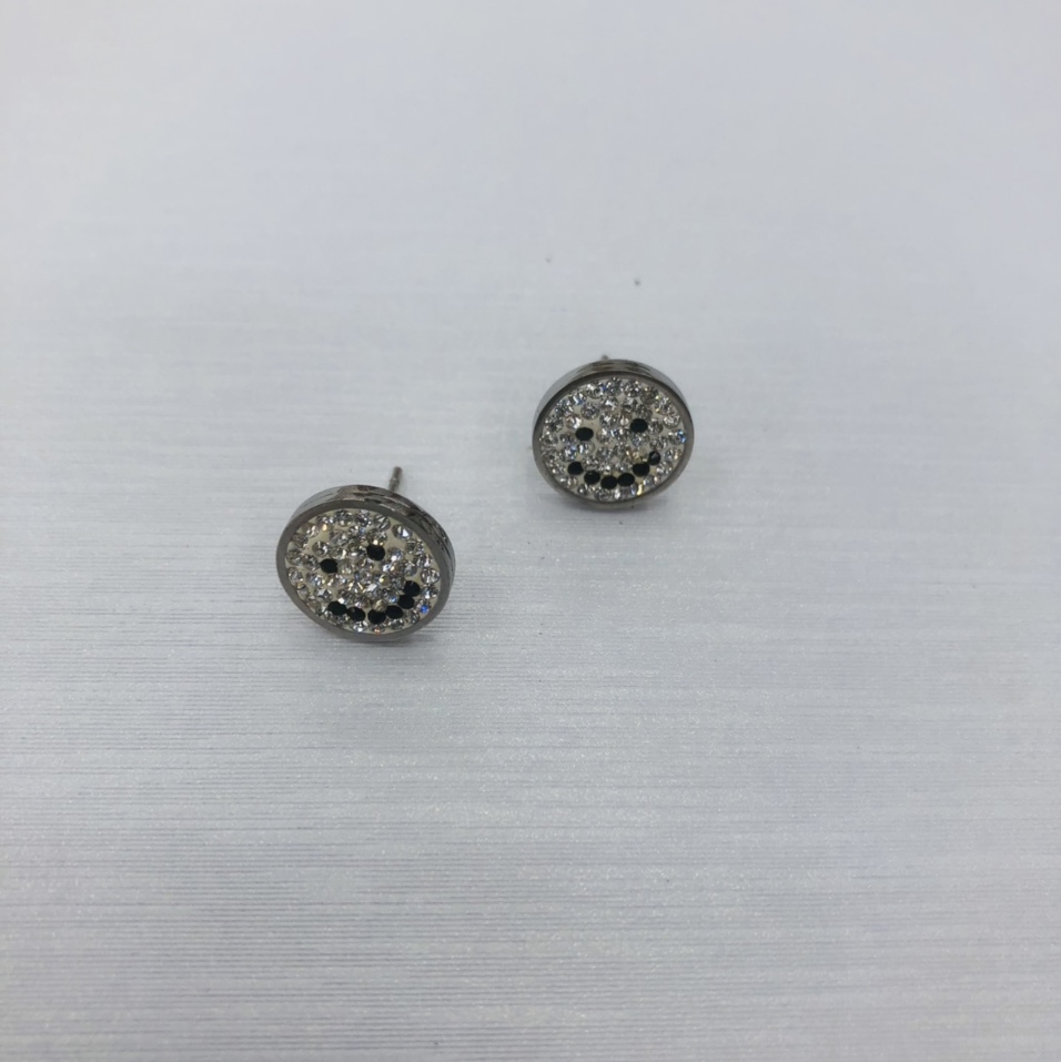 Small and simple Korean-style stainless steel ear studs for girls 19