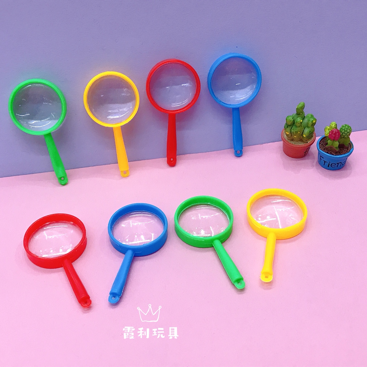 Mini magnifying glass children's plastic toy gift Gashapon