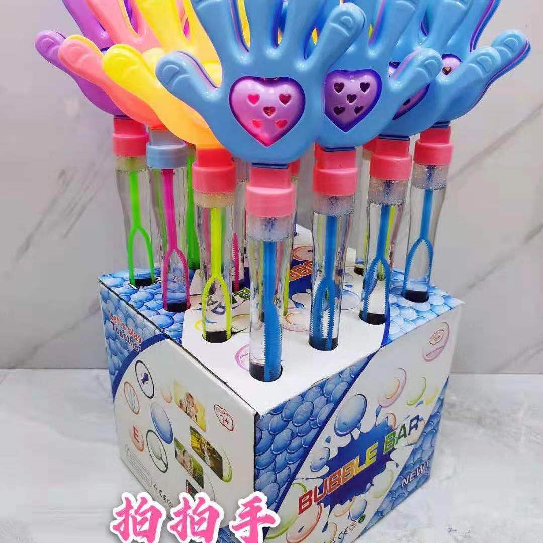 Wholesale of toy bubble water, palm pattern bubble blowing toy bubble sticks detail image 1