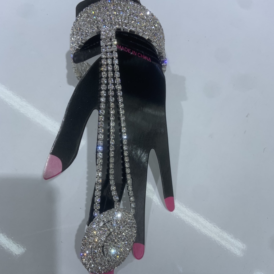 Rhinestone hand back chain 9