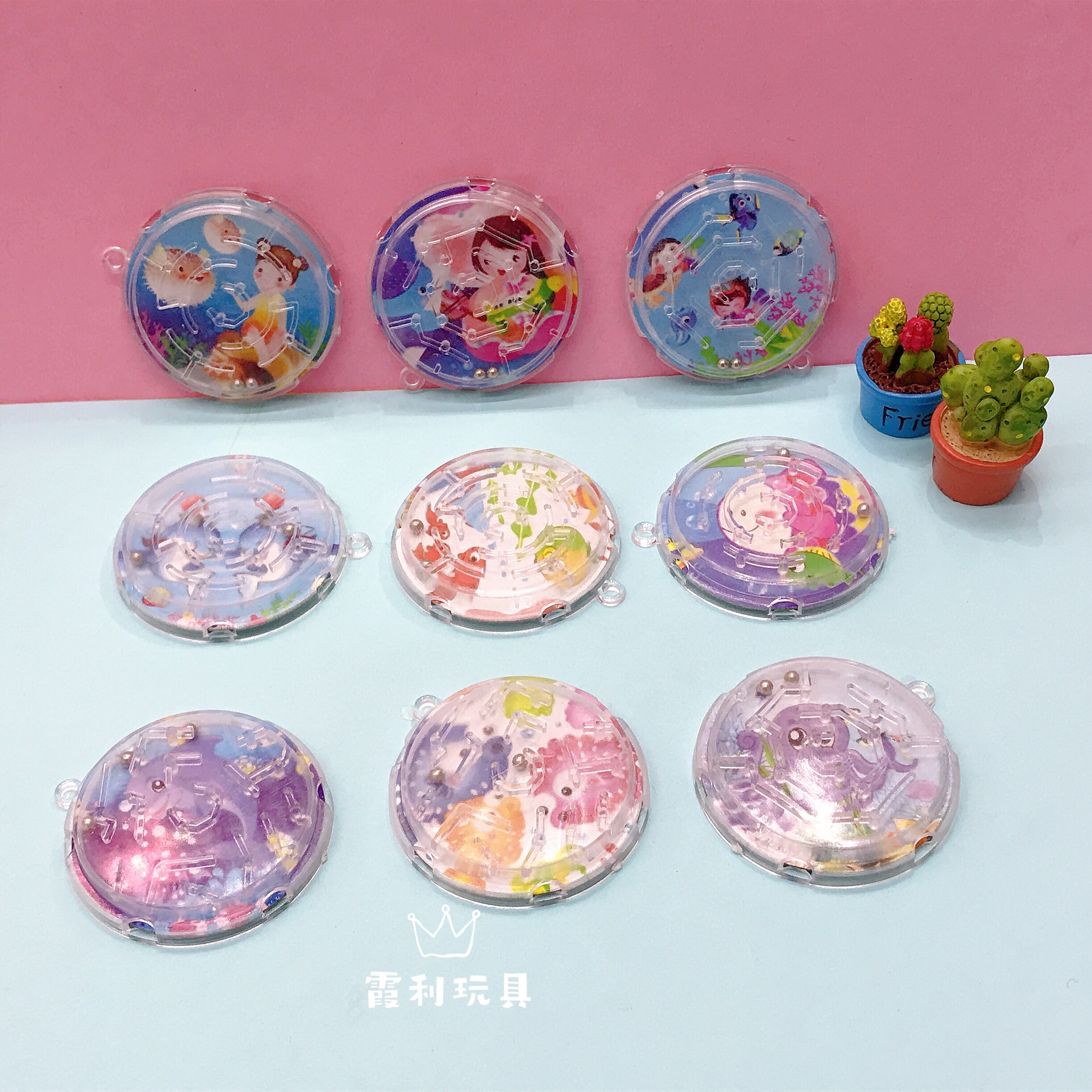 Mini round maze children's educational plastic toy gift gacha detail image 1