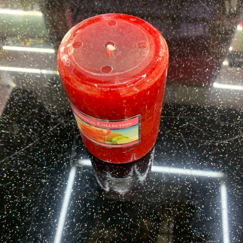 YW34R单个红色香味蜡烛香薰蜡烛创意款式装饰品详情图1