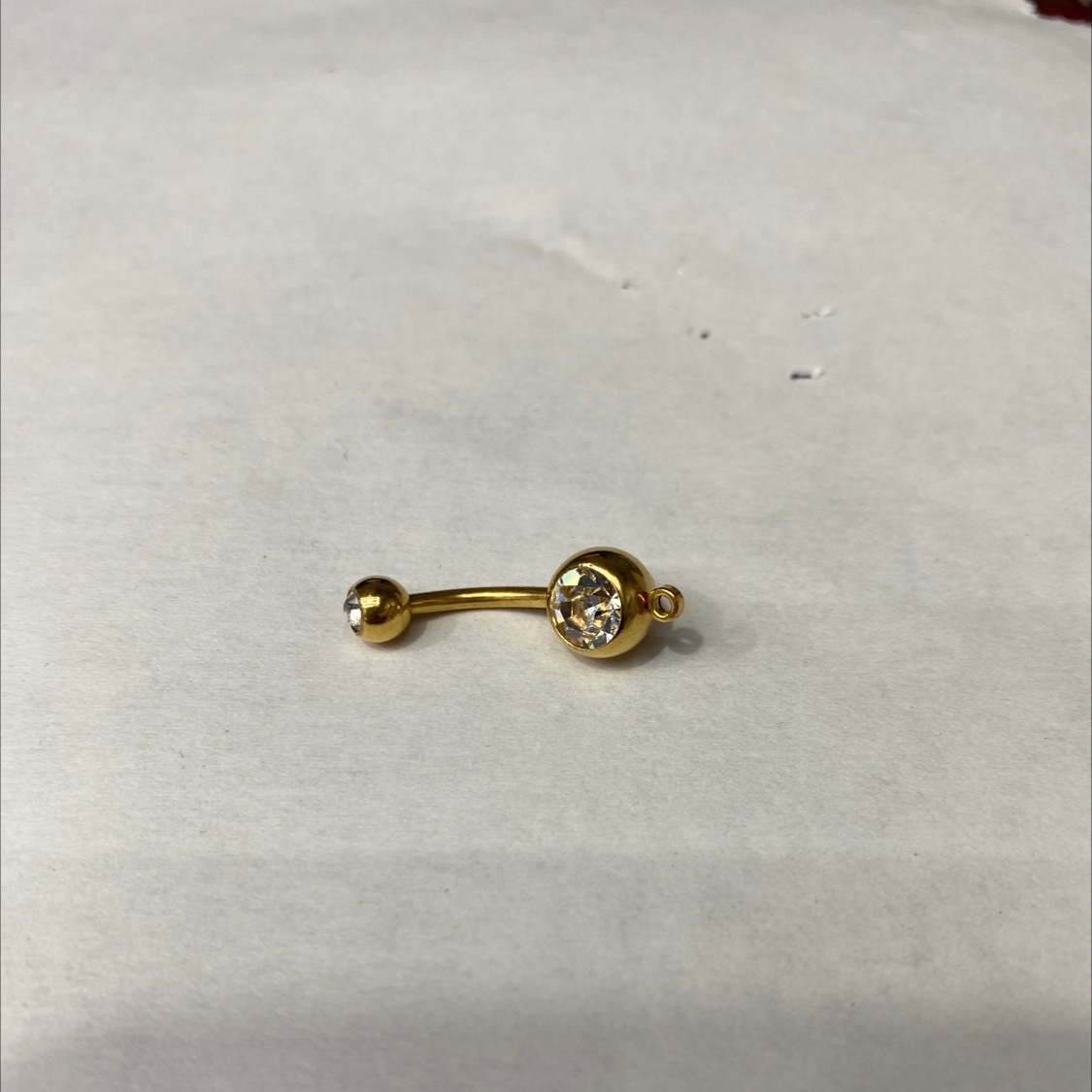 欧美爆红金色不锈钢肚脐钉简约个性潮流网红爆款穿刺饰品