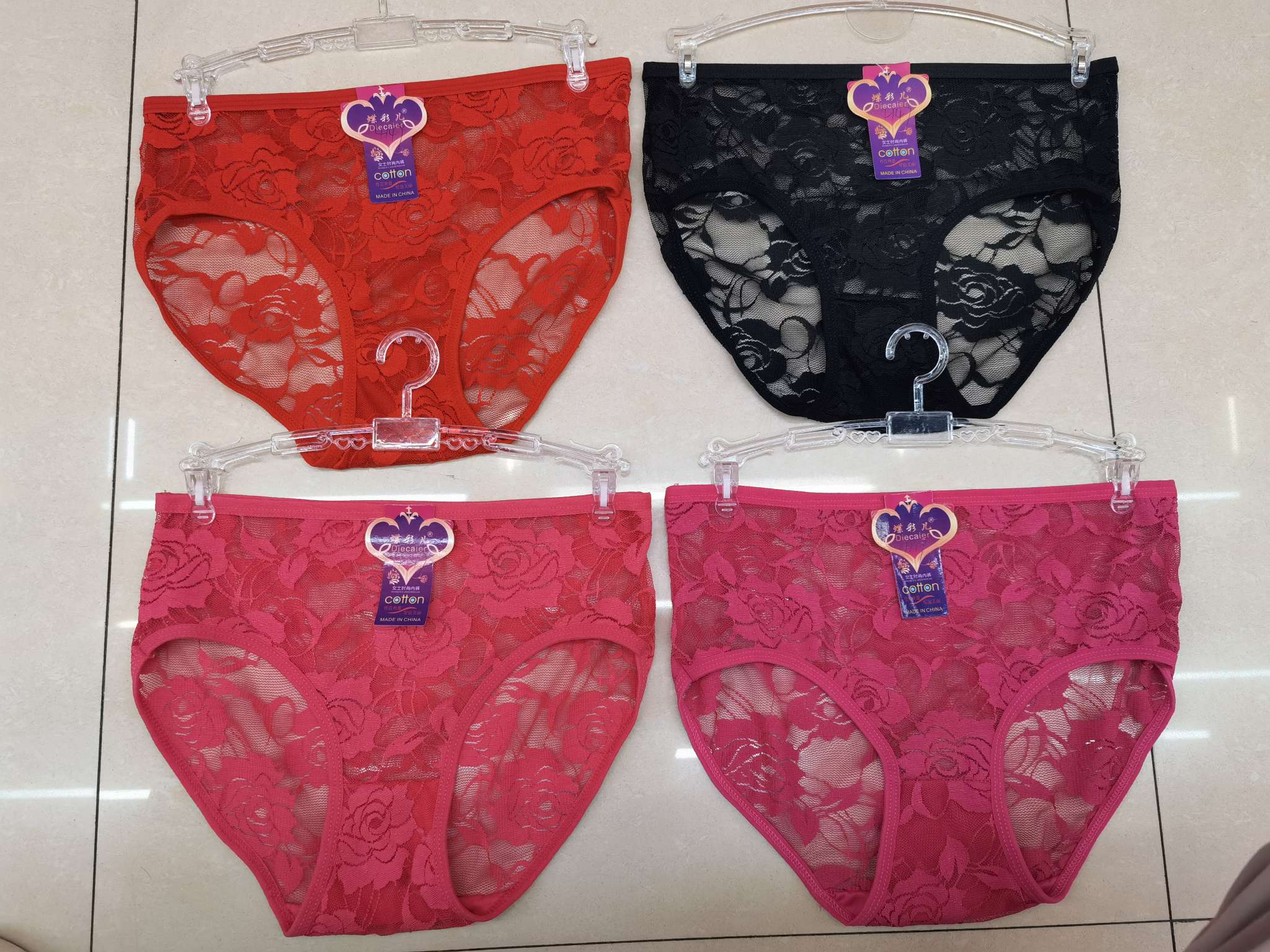 Foreign Trade Ladies Fashion Underwear Comfortable Uniform Size Specification drawing