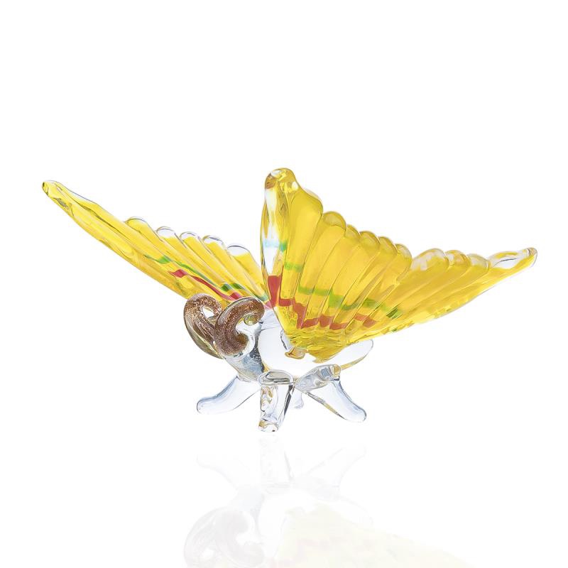 艺泉玻璃 D3-7895 玻璃动物 玻璃工艺品 玻璃蝴蝶1