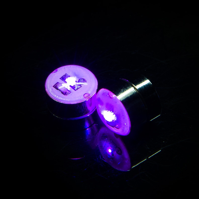 Seven-color flashing stud earrings, LED light-emitting earrings, stud earrings, bar, nightclub, KTV couple light-emitting accessories wholesale, no need for drilling Application Scenario