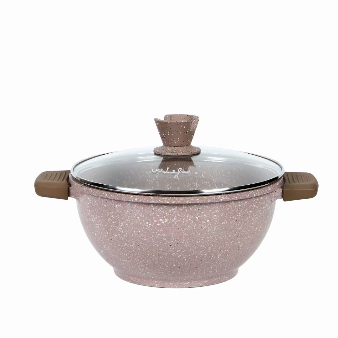 A 22cm drum-shaped soup pot
