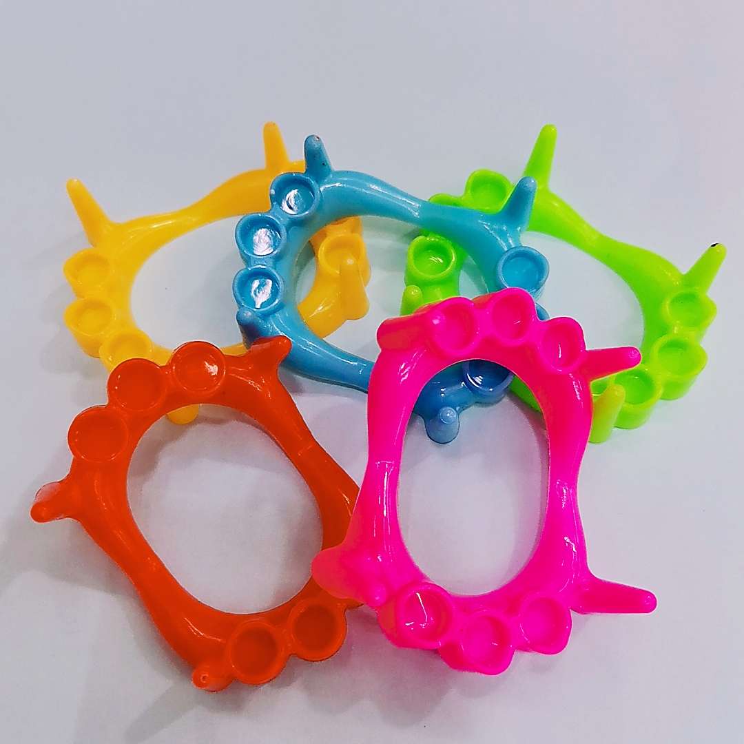 假牙多彩混色儿童cosplay道具派对用品整蛊搞怪塑料玩具蛋壳挂板配件赠品详情图6