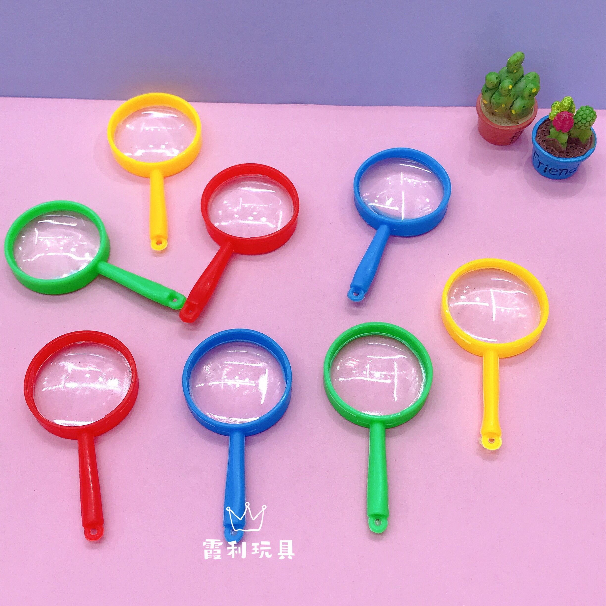 Mini magnifying glass children's plastic toy gift Gashapon Specification image