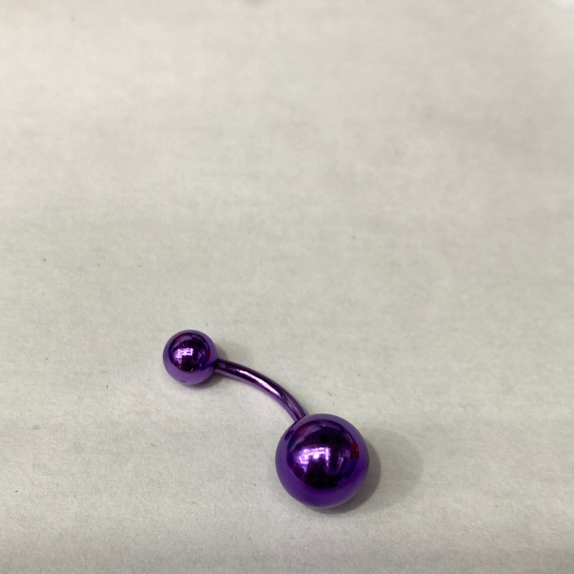 欧美爆红紫色不锈钢肚脐钉简约个性潮流网红爆款穿刺饰品细节图