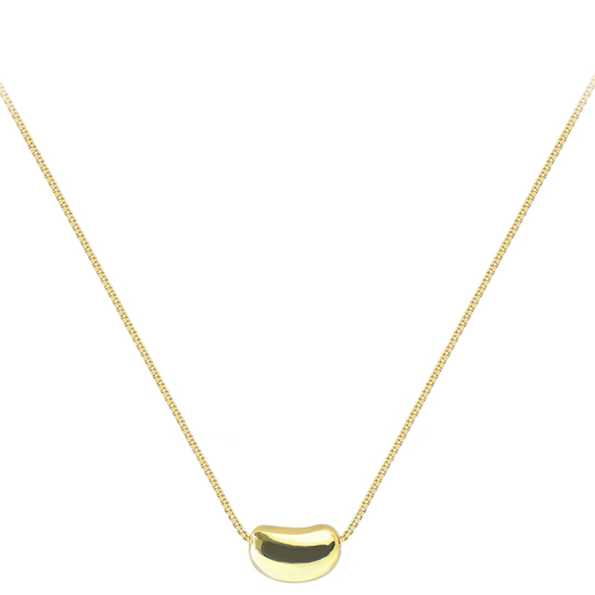 Golden bean clavicle chain
