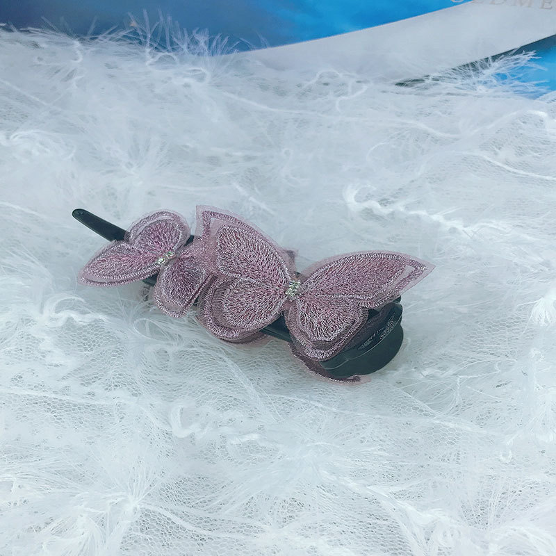 Korean lace butterfly hair clips, updo hair clips, ponytail clips, bun hair clips, back head clips, top clips, hair clips, headwear for women Specification image