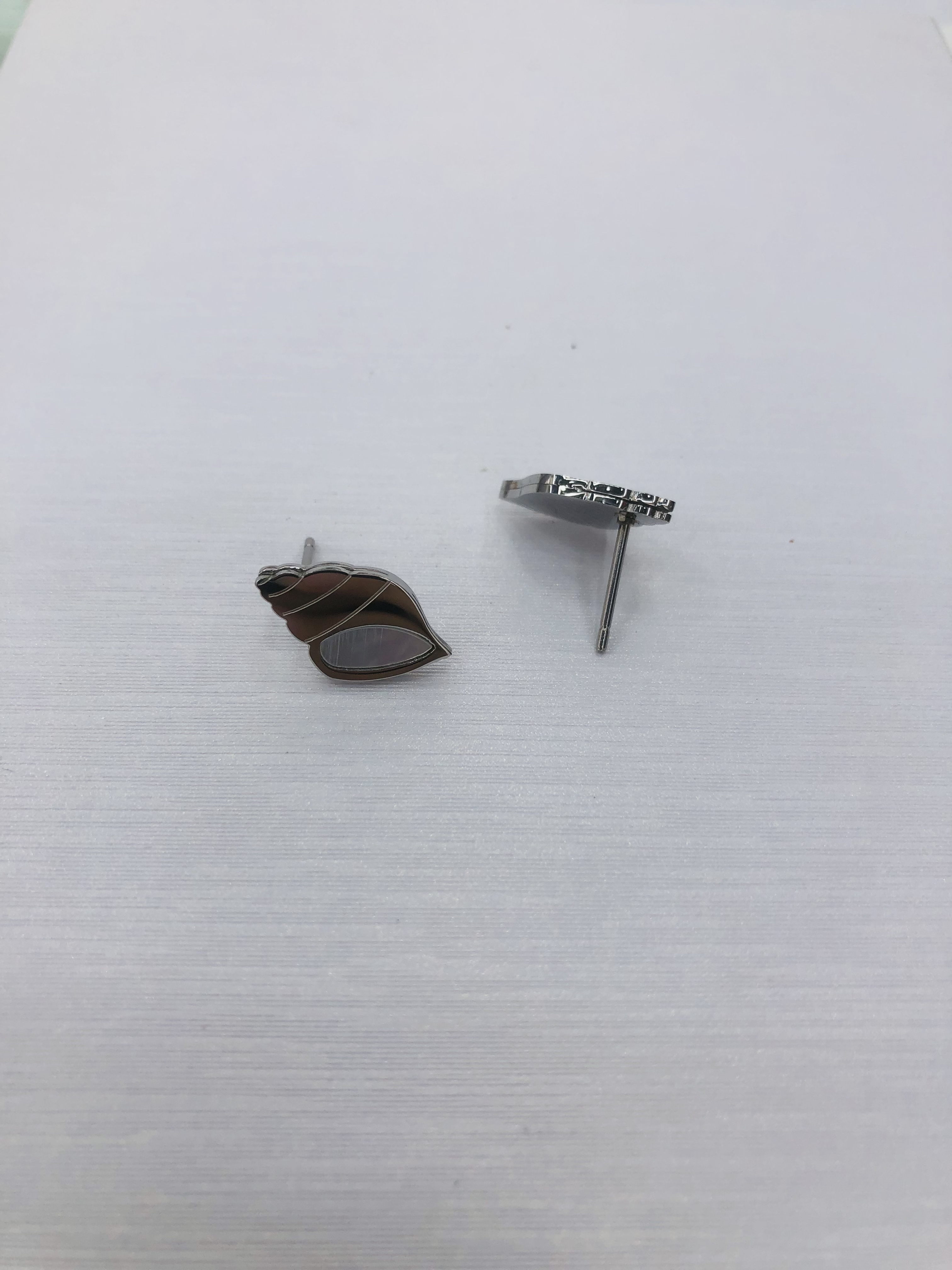 Small and simple Korean-style stainless steel ear studs for girls 18 detail image 2