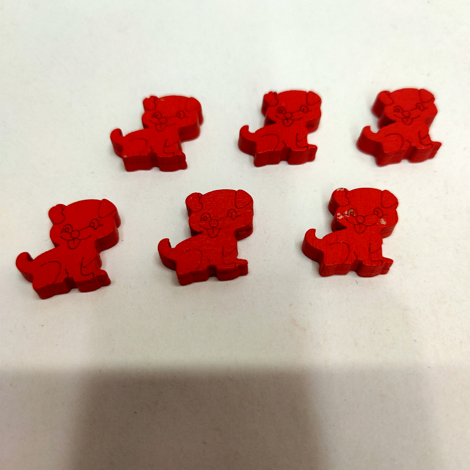 Factory direct wood accessories scan puppy bright red