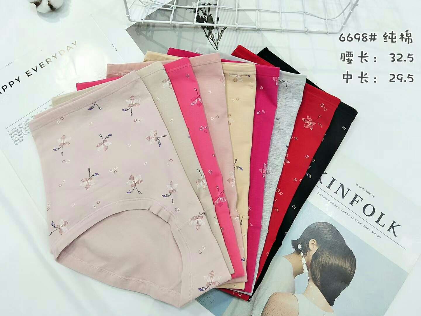 Yiwu buena versión grande de las mujeres calzoncillas de algodón cómodos pantalones de mamá 6698 Item Picture