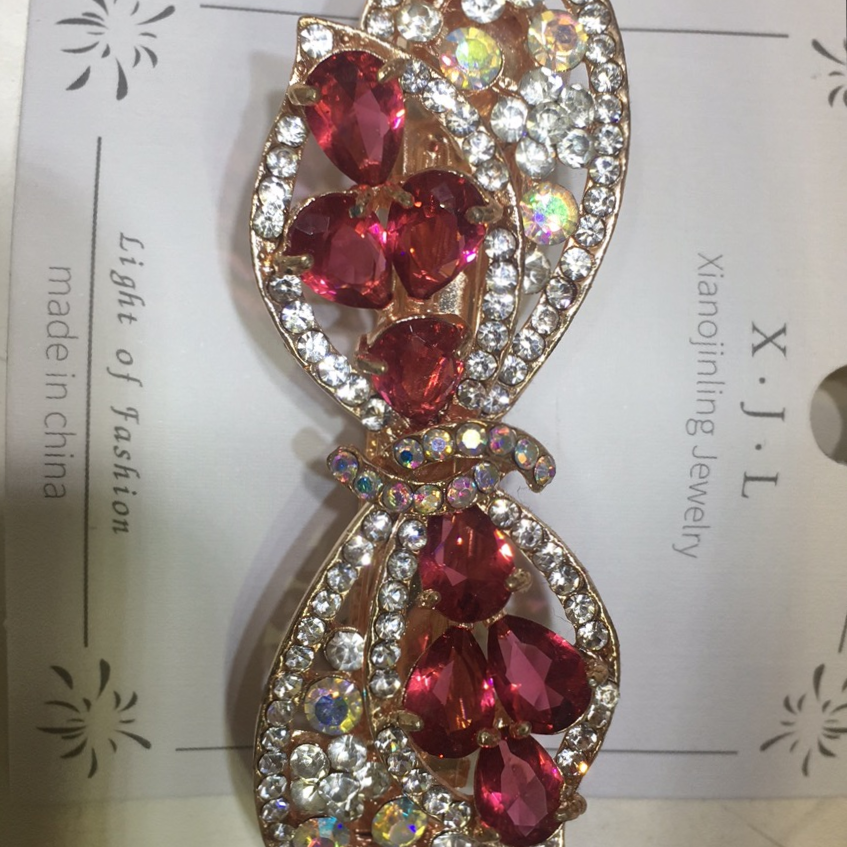 National Trend series: Bow, banana clip, vertical clip, ponytail clip, hair clip, small anti-slip vertical clip, water diamond hair accessory, large hair clip, headwear, Little Golden thread accessory 410810 details Picture