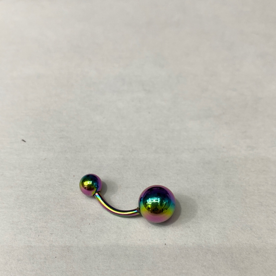 欧美爆红七彩不锈钢肚脐钉简约个性潮流网红爆款穿刺饰品细节图