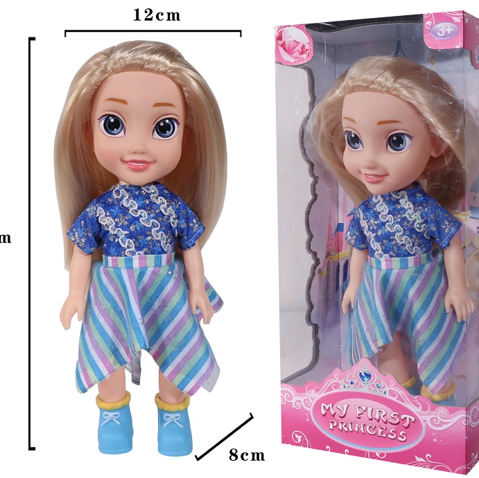 Vinyl doll girl Toy Princess series with lights and music mixed 09822a