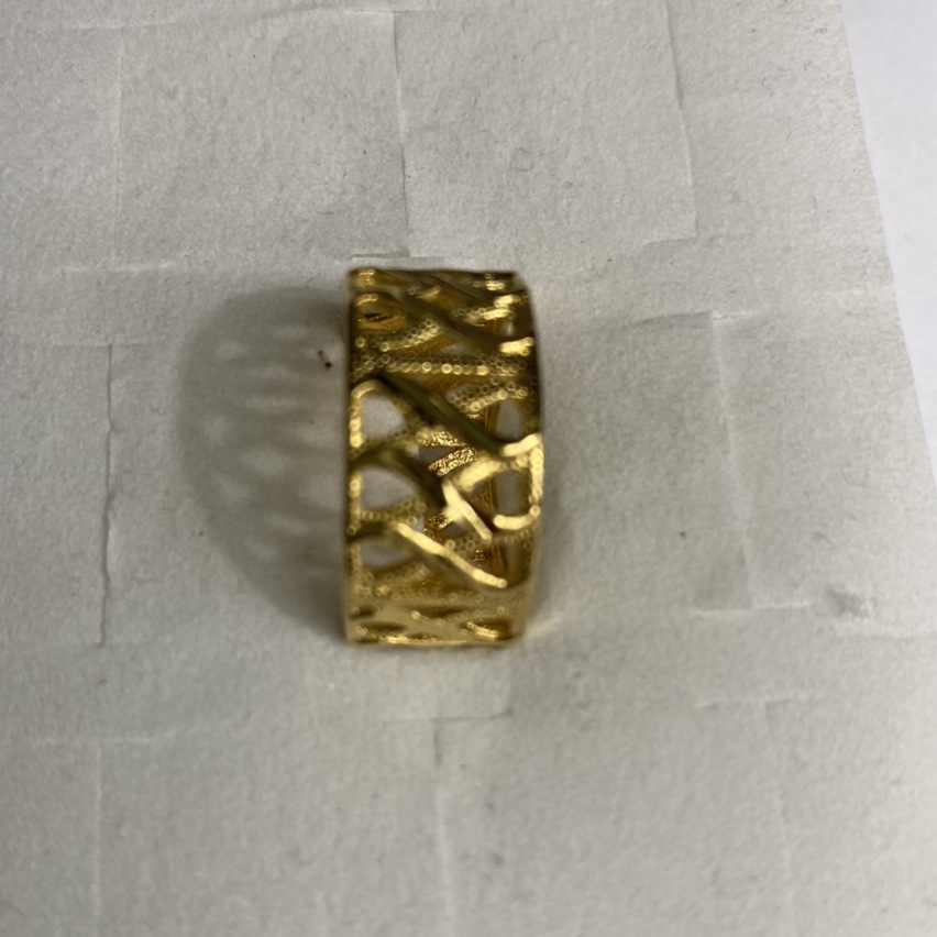 Electrophoretic gold open ring batch flower fashion trend all-match ladies ring