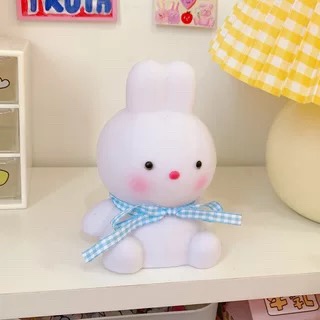 Explosive led vinyl night light duck cartoon ins creative night market stalls source night market children's luminous toy Cocoa rabbit blue ribbon